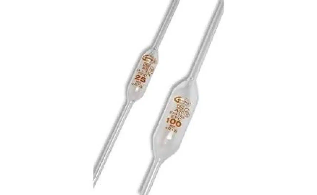 bulb pipettes, 100 ml, grade a with batch certificate,