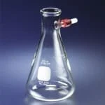 filter flasks, 250 ml, complete with rubber sleeve no. 3