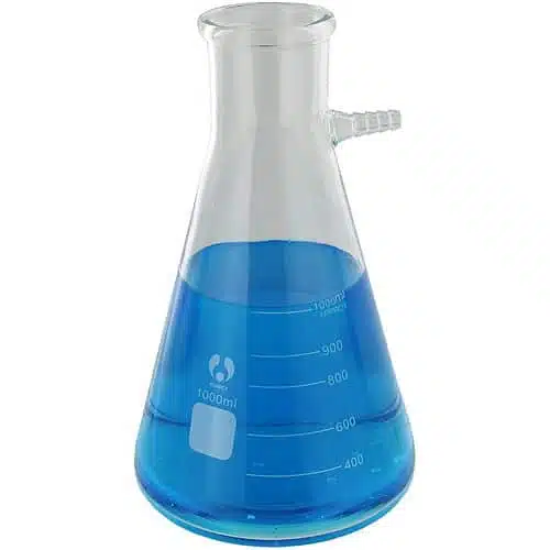 filter flasks, 1000 ml, complete with rubber sleeve no. 5