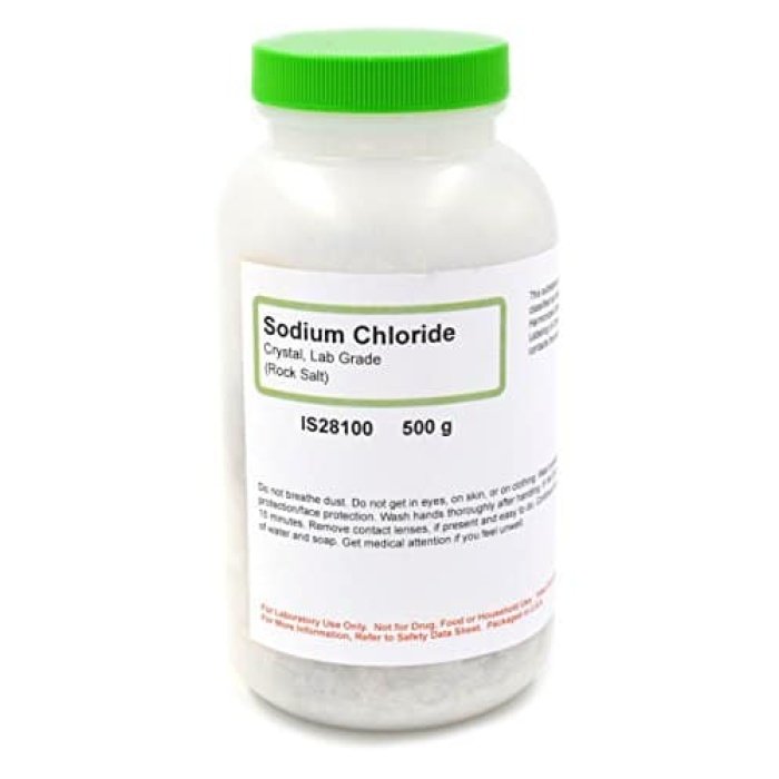 sodium chloride fine ar (nacl) 500g