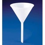 funnel polypropylene long stem 80mm