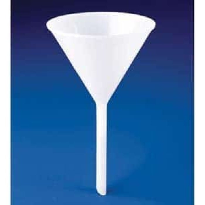 funnel polypropylene long stem 80mm