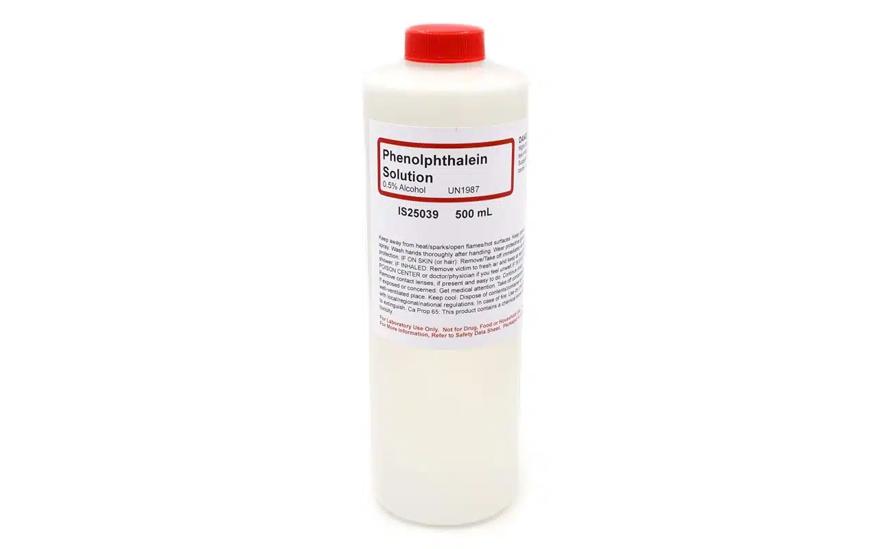 phenolphthalein indicator solution (0.5%) 500ml