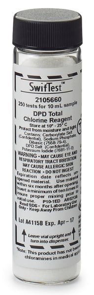 dpd total chlorine swiftest™ 250 tests dpd total chlorine swiftest™ 250 tests