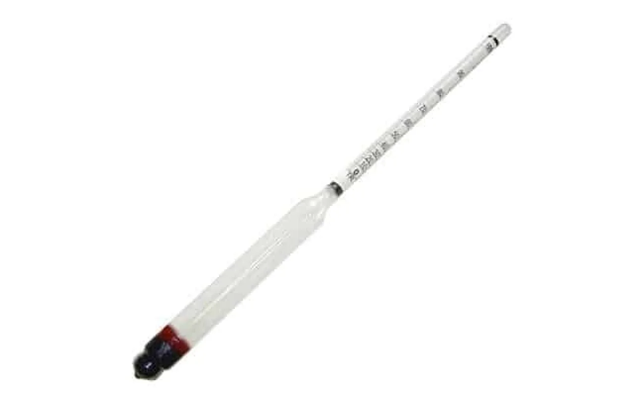 alcoholmeter 0-100% + 1 measuring cylinder
