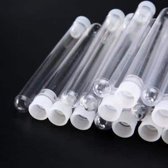 test tube with cap 10mm x75mm