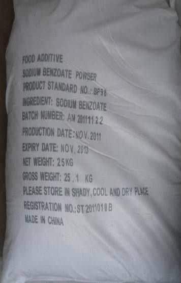 sodium benzoate bp, 25kg sodium benzoate bp, 25kg