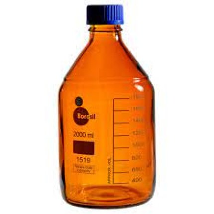 reagent bottles, amber glass.