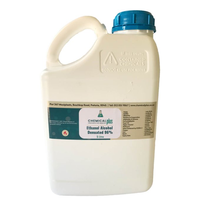 ethanol alcohol denatured 96%, 5l