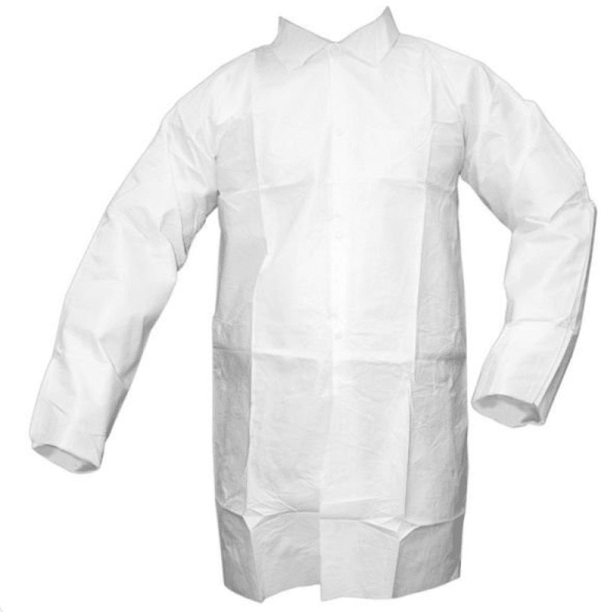 disposable lab coat - medium